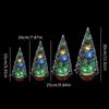 20/30cm Mini Small Pine Needle Tree Warming Light Led Light Christmas Tree Family Gathering Table Decoration DIY Crafts