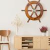 45,72 см. Деревянное колесо капитана корабля, лодка, руль лодки, морское колесо пиратского корабля, рождественский декор