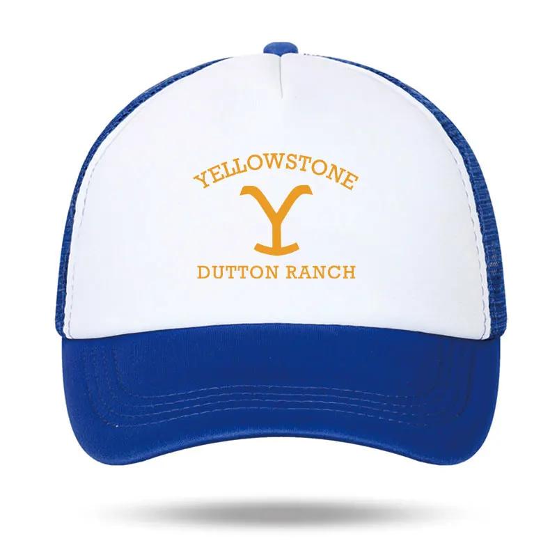 Классическая пенопластовая кепка-тракер Yellowstone Dutton Ranch для мужчин и женщин, регулируемая сетчатая бейсболка, повседневная спортивная кепка с козырьком для защиты от солнца для взрослых