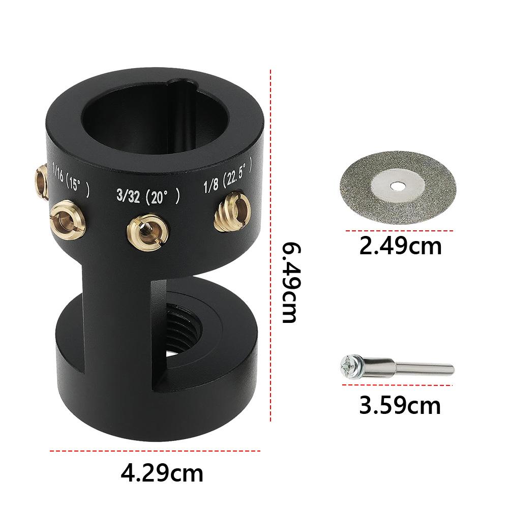 Tungsten Electrode Sharpener Grinder Head Multi Angle & Offsets with Wheels & Connecting Rod for Precision TIG Welding