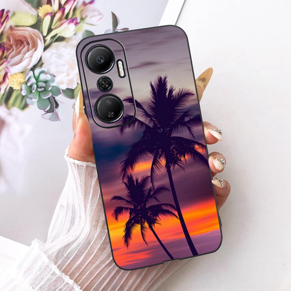 Case For Infinix Hot 20 4G Cover Cute Cat Fashion Butterfly Painted Casing For Infinix X6826 X6826B X6826C