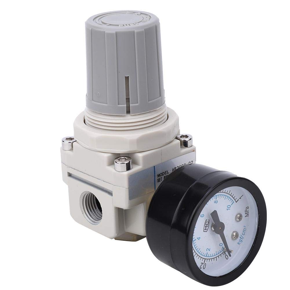 Air Regulator for Air Compressor, Water Separator, Pressure Reducing Valve, Regulator with Filter, Dust Removal, SMC Type AR2000-02