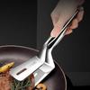 Stainless Steel Fish Turner Tongs - Non-Stick, Ergonomic for BBQ & Kitchen. Durable & Food-Safe Cooking Utensil.