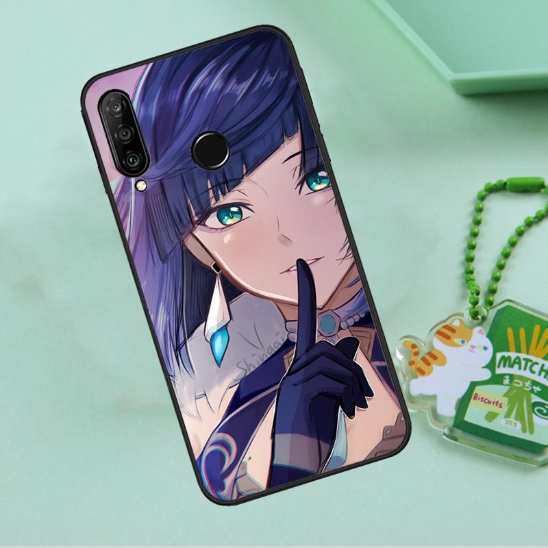 Чехол Yelan Genshin Impact для Huawei Nova 12i 12s 7i 8i 11i 9 10 SE Y90 Y60 Y70 Y72 Y61 Y91 P30 P40 Lite P60 Pro