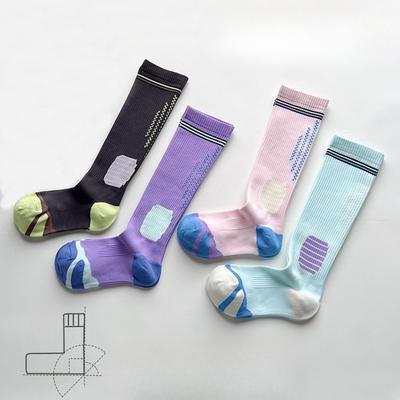 Спортивные уличные велосипедные компрессионные гольфы до икр, женские гольфы с длинным голенищем для йоги, прыжков со скакалкой, марафонские женские носки