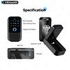 YRHAND TTlock Password Smart Fingerprint Digital Card Inteligente Tuya Electronic Portable IP66 Lock Boxes For Smart Home