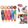 5 Pcs 0.7mm Ballpoint Pen Smooth Writing Pen Blue Ink Press Pen Creative Doll Retractable Ballpoint Pen for School