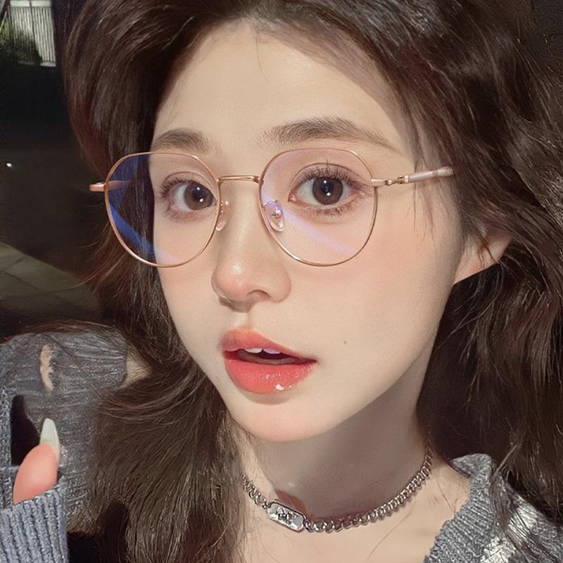 Анти-синий свет простые очки женские близорукие защита глаз мужские плоские зеркальные элегантные тонкие оправы очки без градусов