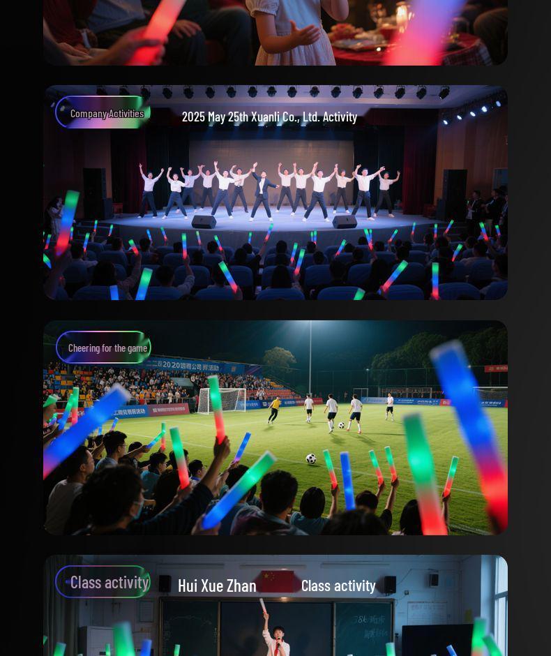 Seven-Color LED Foam Stick for Concerts and Events