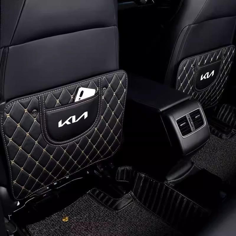 AAOD1 Кожаный Противоударный Накидка на Сиденье Автомобиля Защитная Крышка Спинки Сиденья Автомобиля Для KIA Carnival Niro EV9 K8 Forte Cerato Sportage Ray EV Tellurid