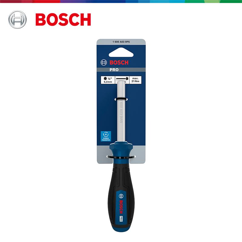Bosch Удлинитель для шуруповерта PRO Трещотка Набор отверток с трещоткой 1/4" Шестигранный шлиц Сильный магнит Эргономичная рукоятка Хром-ванадиевая сталь