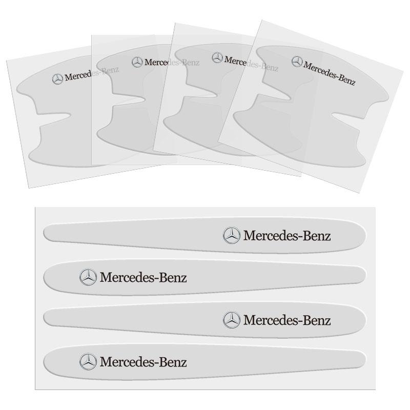 MEA4 8Pcs TPU Car Door Handle Bowl Anti-scratch Sticker Protection Films Hubcap For Mercedes Benz AMG GLE GLC CLA W206 W204 W205 W211