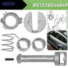 Для BMW E46 323i 325i 328i 330i M3 1998-2006 Комплект для ремонта замка передней двери Левый/Правый Цилиндр замка Набор фурнитуры 51217019975 51218244049
