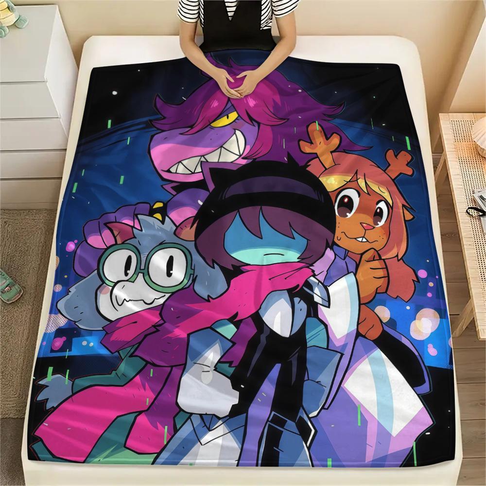 Deltarune Flannel Blanket, High quality Comfortable for All Seasons, Home Decor, Warmth and Comfort