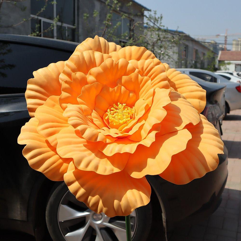 Giant Simulation Peony Flower 50cm Fake Flowers New PE Artificial Peony