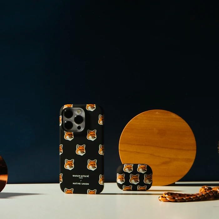 MAISON x NATIVE UNION ALL OVER FOX HEAD CASE Чехол AirPods Pro черный KITSUNÉ (Второе поколение) [элемент],