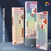 Игровая клавиатура с RGB-подсветкой, 108 клавиш, регулируемая, проводная, USB, для компьютеров Windows, ноутбуков, настольных компьютеров, дропшиппинга и оптовой торговли.