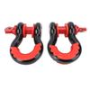2 шт. D-образное кольцо Автомобильная скоба 8800 фунтов Сверхмощная для буксировочного троса Лебедка Эвакуация автомобиля Внедорожная буксировка