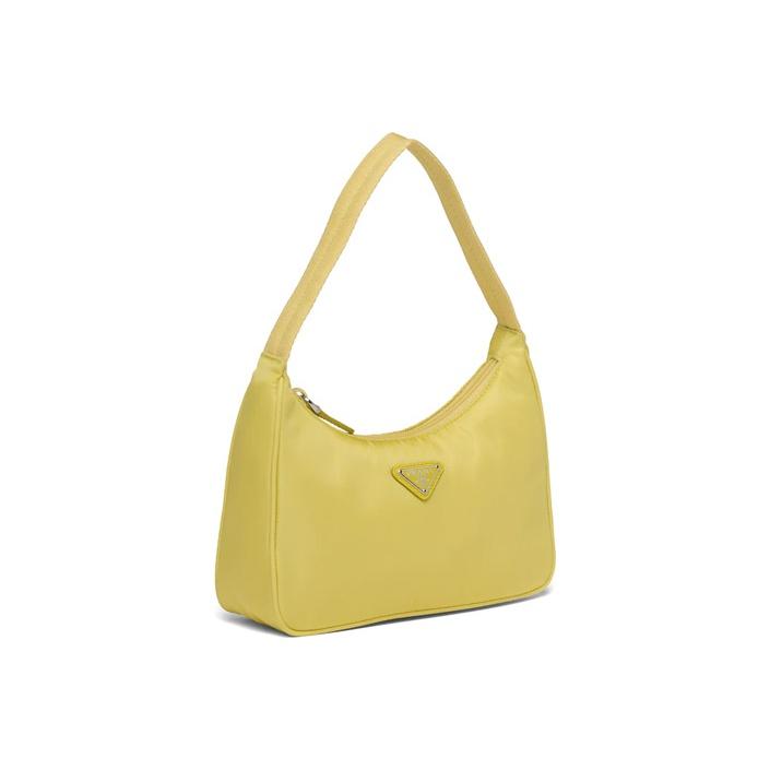 Prada Переиздание Сумка на плечо с логотипом-треугольником Женские Сумки Желтый 1NE515-2DH0-F068X