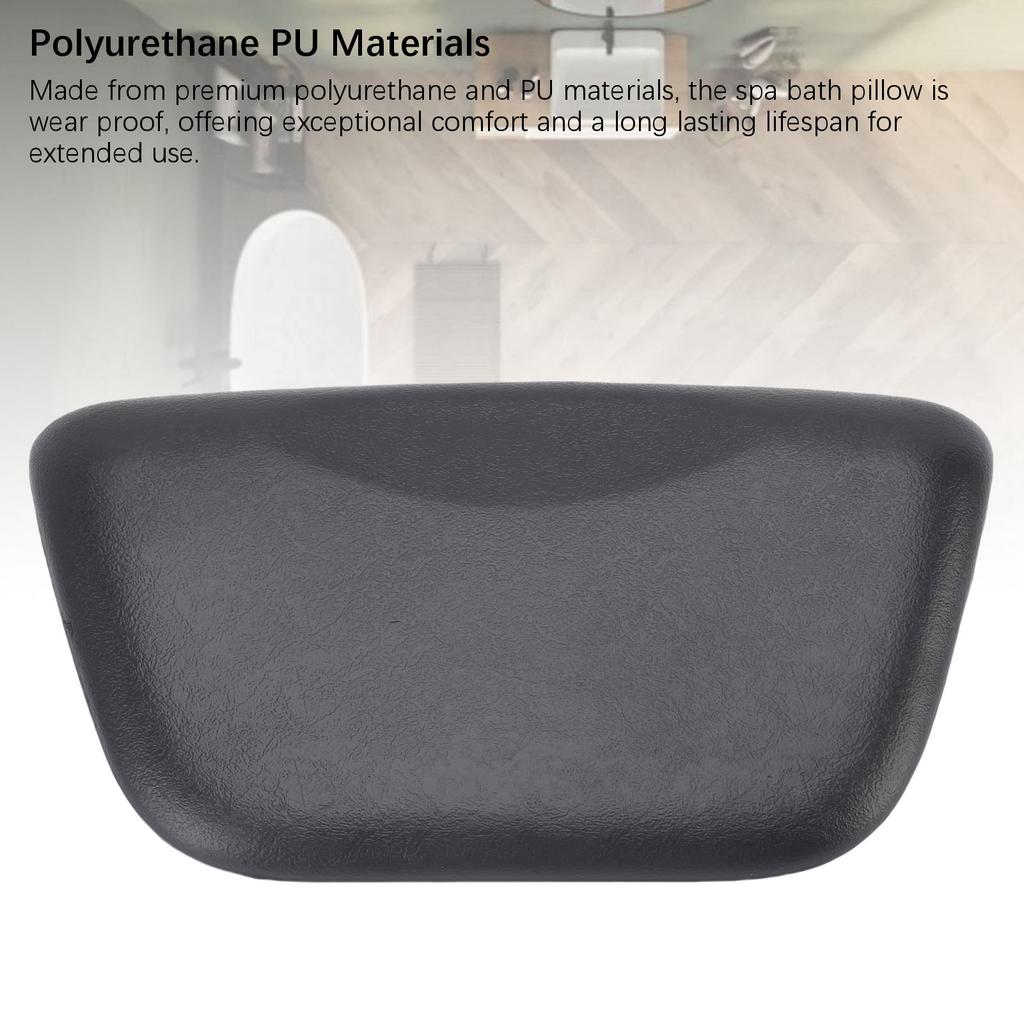 Подушка для ванны с присосками Полиуретановая PU Подушка для ванны Подголовник Спа Подушка для дома Ванная комната Гидромассажная ванна