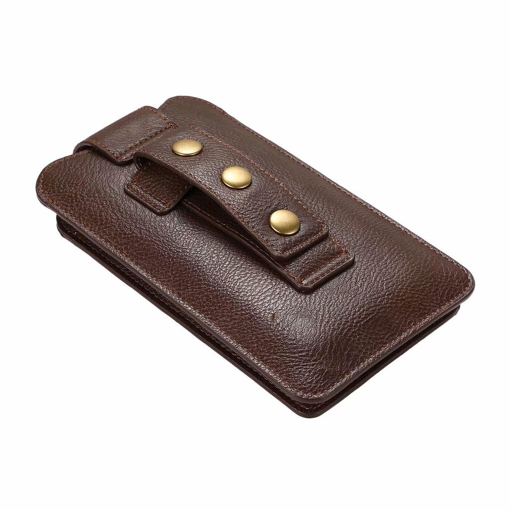 Двойной кожаный чехол для двух мобильных телефонов, сумка с зажимом для ремня, чехол-кобура для iPhone 16, 15, 13, 12 Pro, Samsung S24, S23, S22, Redmi, Oppo, мужской держатель для поясной сумки