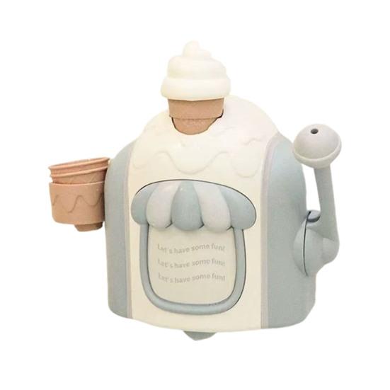 Детские игрушки для ванной Машина для создания пены в виде мороженого Реалистичная машина для десертов из пены на присоске Интерактивная игра с водой для малышей и детей