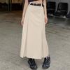 ZANZEA Women Elegant High Waist Casual Pleated Maxi Skirts Plus Size