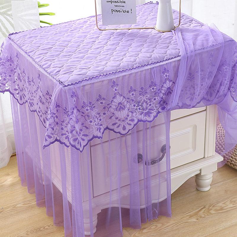 Утолщенный чехол для прикроватной тумбочки, кружевная ткань, пылезащитный чехол от пола до потолка, чехол для прикроватной тумбочки для спальни, многоцелевой универсальный чехол, полотенце