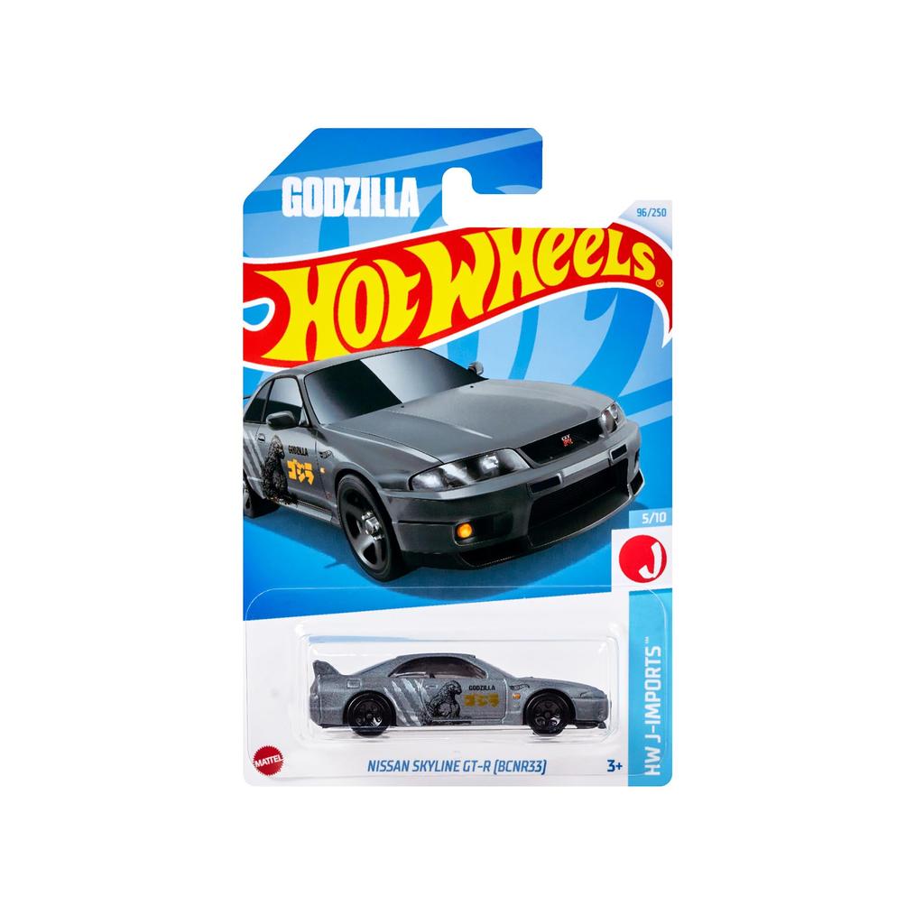 Hot Wheels Базовая машинка Nissan Skyline игрушечная мини-машинка для детей от 3 лет и старше серая HXR26 GT-R (BCNR33)