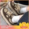 Thick baseplate shoes women's explosion 2024 spring and autumn new versatile little white shoes casual sports shoes Hong Kong style retro women's shoe