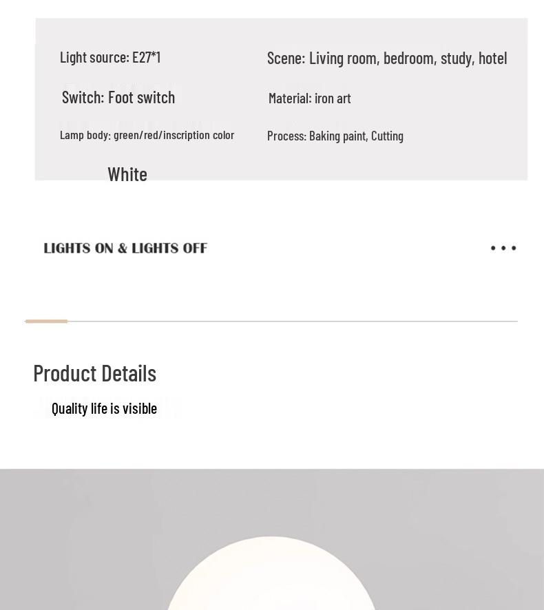 Роскошный минималистичный кремовый торшер для гостиной и спальни