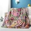Retro Patternblanket Sofa Blanket Air Conditioning Cover Blanket Blankets for Beds Cute Blanket Children‘s Blanket  Thin Blanket