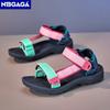 Summer Children Girls' Breathable Sandals Fashion Casual Beach Shoes Comfortable Student Kids Soft Sole Walking Sandals