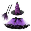 Wand Kids Halloween Costume with Hat Halloween Children's Witch Dress  Halloween Decoration