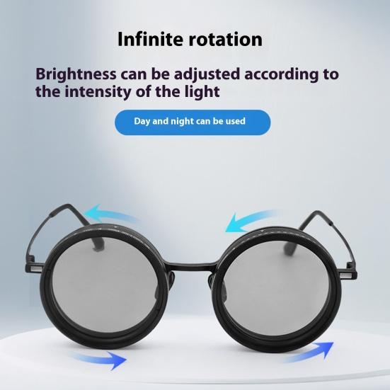 Солнцезащитные очки с регулируемым тонированием от 1 до 9 передач для мужчин, круглые поляризованные очки UV400 с линзами из нейтрального фильтра для пляжа, рыбалки, вождения