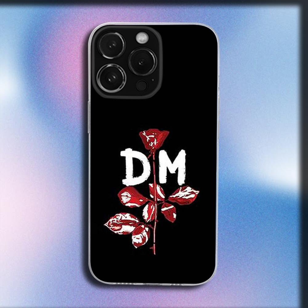 Чехол для телефона Depeche Mode D Для iPhone 16,15,14,13,12,11 Plus,Pro,Max,XR,XS,X,Plus,SE,Mini Прозрачный Мягкий Чехол
