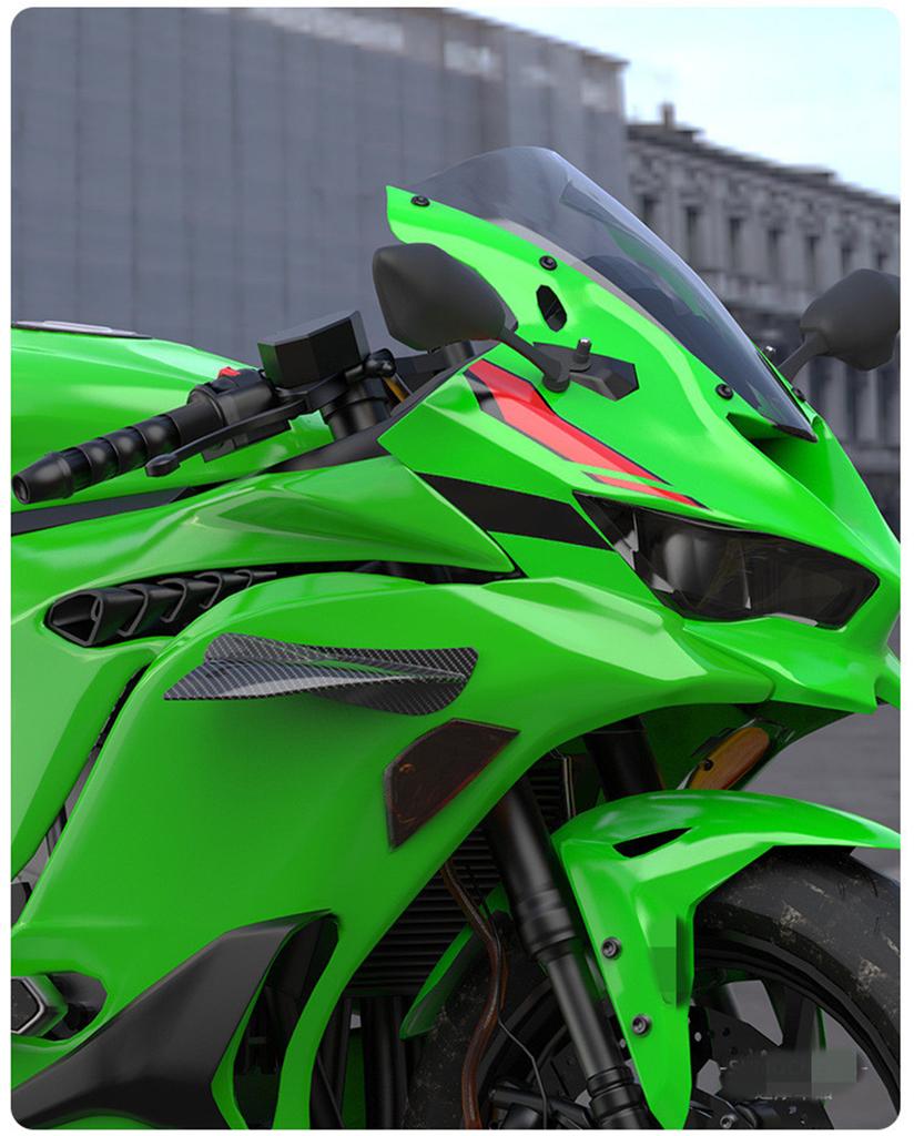 2 шт. глянцевый карбоновый внешний вид для мотоцикла, аэродинамический крылышко, боковой обтекатель, спойлер, крыло