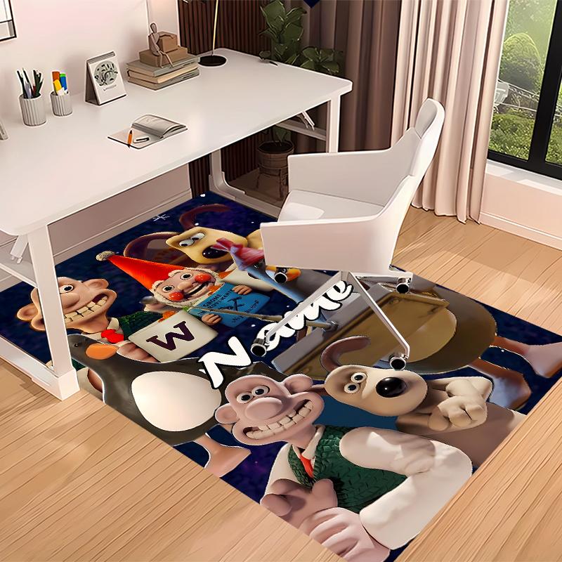 Custom personalization Wallace and Gromit Print Area Rug - Soft, Washable Non-Slip Indoor Mat,Living Room,Home&Office Decorative Rug