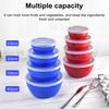 4Pcs Mixing Bowls with Lids BPA-Free Salad Containers Stackable Airtight Food Storage Bowls Meal Prep Bowl Kit for Home Outdoor Dining