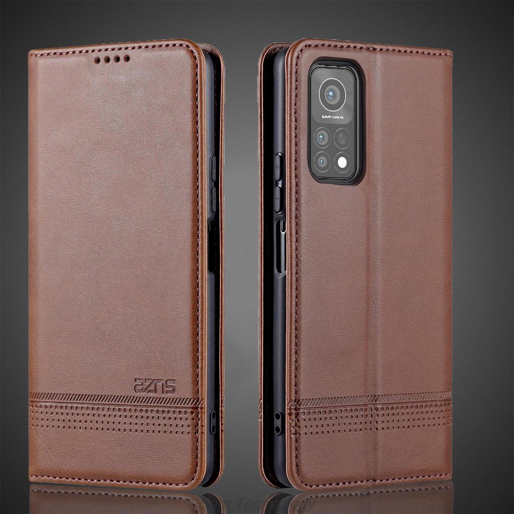Магнитный адсорбционный кожаный чехол для Xiaomi Mi 10T 5G / Xiaomi Mi 10T Pro 5G Flip Cover Защитный чехол Fundas Coque