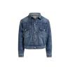 Polo SS24 Denim Trucker Jacket Solid Color Lapel Single-Breasted Fitted Denim Jacket Men Jackets Blue MNPOOTW16021-373