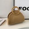 Casual Straw Braid Hobos Hand Bags Solid Large Capacity Grace Temperament Bags for Women Fashion Sale In Summer
