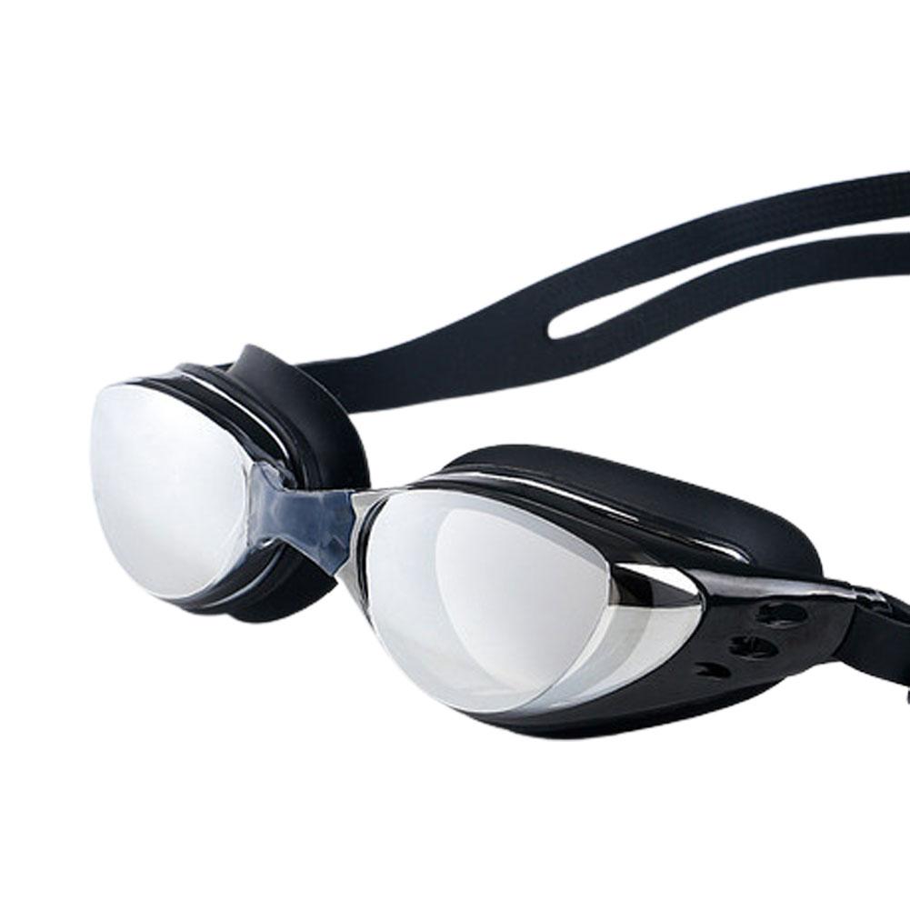 Очки для плавания для взрослых мужчин и женщин, водонепроницаемые и антизапотевающие, с гальваническим покрытием, с большой оправой, очки для плавания T6D3
