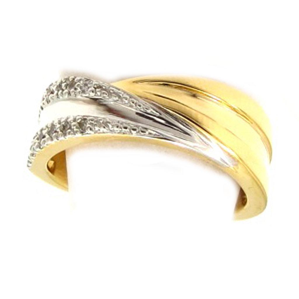 2 Tone 'Scarlett' Gold Plated Ring