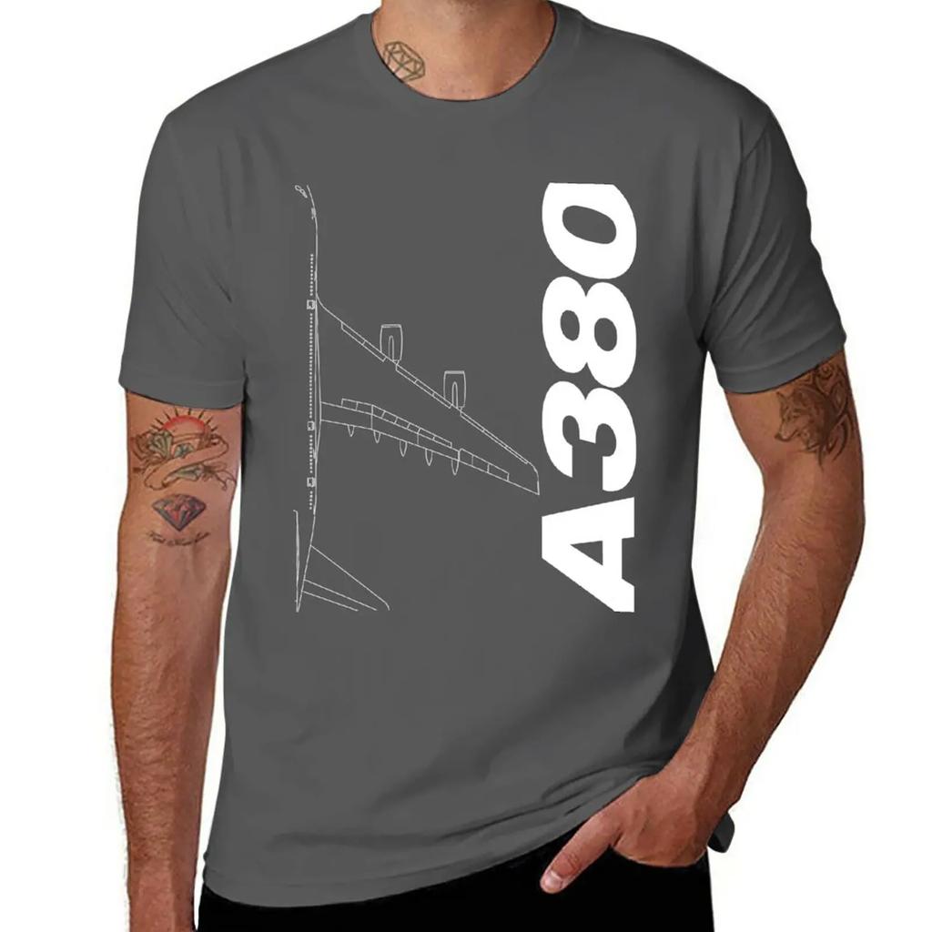 New Short Sleeve T Shirt T Shirt Unisex Clothes For Unisex Airbus A380 Tshirt Harajuku Tshirt Streetwear Cotton Tops