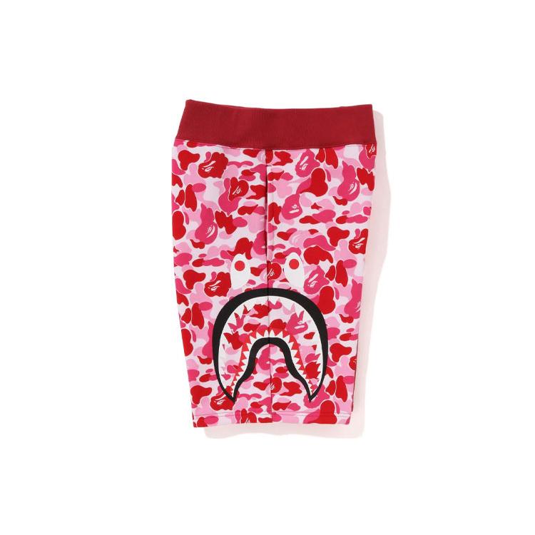 Bape Abc Camo Шорты-свитшот с боковым принтом Shark 1J30-153-016
