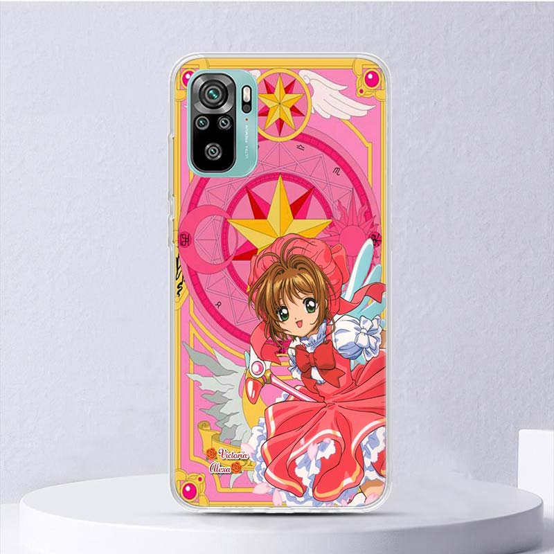Мягкий чехол для телефона Xiaomi Redmi Note 14 13 12S 11S 10S 12 Pro Plus с рисунком из аниме CardCaptor Sakura, чехол-ракушка 11 10 11E 11T Note14