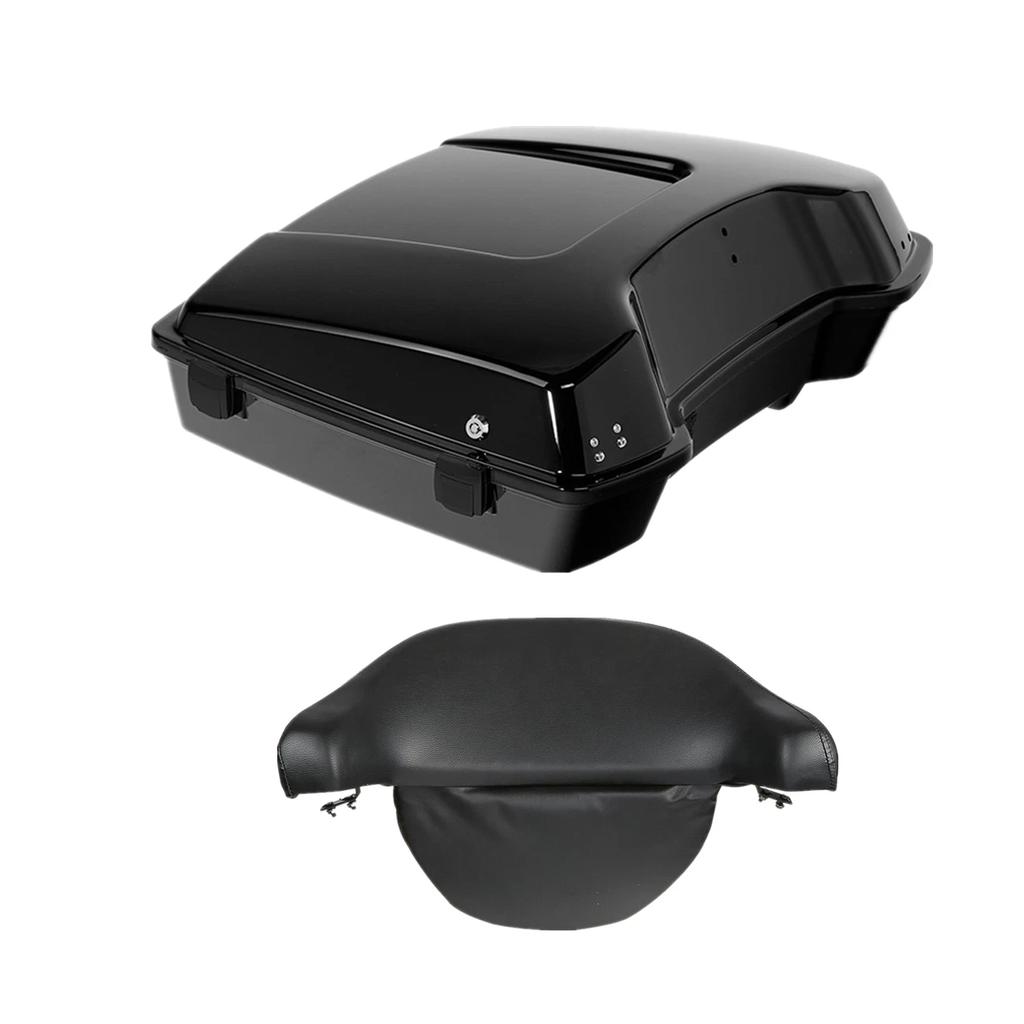 Motorcycle Razor Trunk Backrest Pad For Harley Touring Road King Road Glide 1997-2013