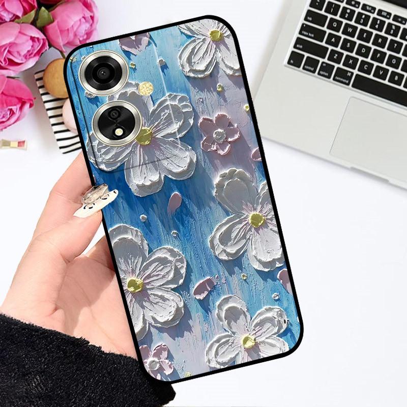 Чехол для OPPO A79 5G Чехол для OPPO A79 Чехол Funda Coque Цветочный Рисунок Мультяшный Силиконовый Мягкий ТПУ Бампер для Телефона Для OPPO A79 5G Чехлы