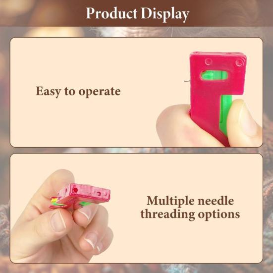 1/3/5/8Pcs Automatic Needle Threader Plastic Needle Threading Aid Hand Sewing Accessories for Embroidery Stitch Craft